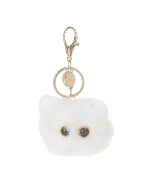 niko and...(ニコアンド)の「キャットフェイスチャーム(チャーム・レディース・ブラウン/ホワイト/ブラック/ライトグレー/グリーン・0)」の2枚目の写真