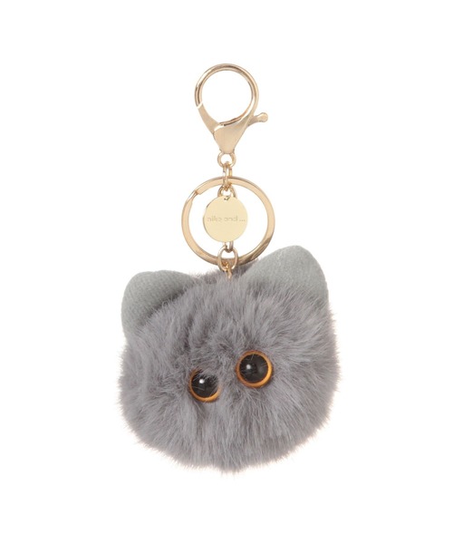 niko and...(ニコアンド)の「キャットフェイスチャーム(チャーム・レディース・ブラウン/ホワイト/ブラック/ライトグレー/グリーン・0)」の3枚目の写真