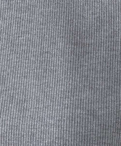 OPAQUE.CLIP(オペークドットクリップ)の「ラメリブカットソー【洗濯機洗い可】(Tシャツ/カットソー・レディース・ブラウン系その他5/グレー系4/ブラック系5・00)」の7枚目の写真