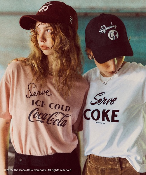 Coca Cola(コカコーラ)の「【Coca-Cola】VIS別注エンブロイダリーキャップ(キャップ・レディース・ワイン/ブラック・FREE)」の11枚目の写真