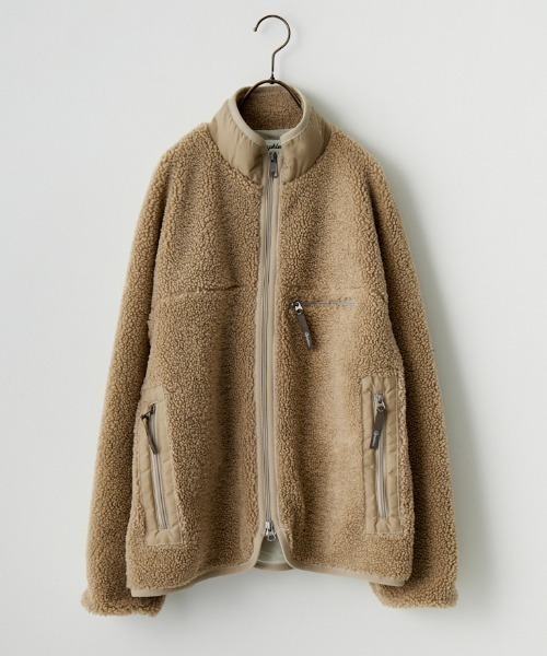 GYMPHLEX/ジムフレックス] COZY LIGHT ボアフリースブルゾン（ブルゾン
