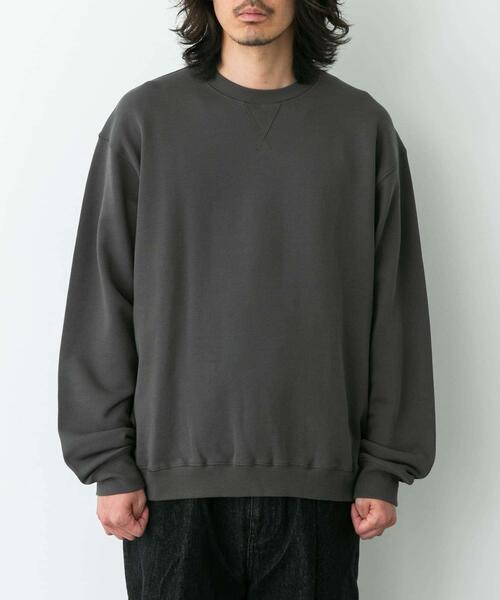 URBAN RESEARCH Sonny Label(アーバンリサーチサニーレーベル)の「ヘビーウェイトコットンベーシックスウェット(スウェット・メンズ・グレー/チャコールグレー/ネイビー/ダークブラウン/ブラック・SMALL/MEDIUM/LARGE/X-LARGE)」の20枚目の写真