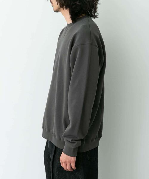 URBAN RESEARCH Sonny Label(アーバンリサーチサニーレーベル)の「ヘビーウェイトコットンベーシックスウェット(スウェット・メンズ・グレー/チャコールグレー/ネイビー/ダークブラウン/ブラック・SMALL/MEDIUM/LARGE/X-LARGE)」の21枚目の写真