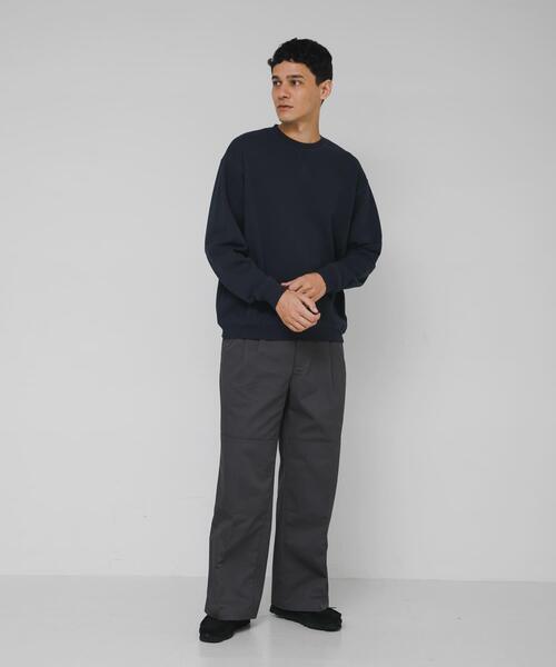 URBAN RESEARCH Sonny Label（アーバンリサーチサニーレーベル）の「ヘビーウェイトコットンベーシックスウェット（スウェット・メンズ・グレー/チャコールグレー/ネイビー/ダークブラウン/ブラック・SMALL/MEDIUM/LARGE/X-LARGE）」の21枚目の写真