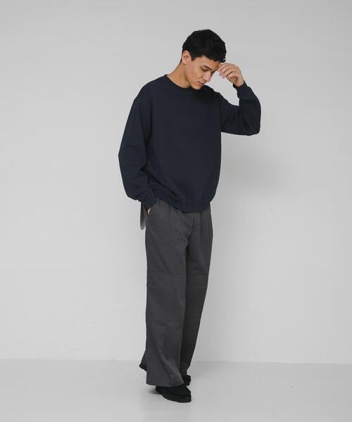 URBAN RESEARCH Sonny Label（アーバンリサーチサニーレーベル）の「ヘビーウェイトコットンベーシックスウェット（スウェット・メンズ・グレー/チャコールグレー/ネイビー/ダークブラウン/ブラック・SMALL/MEDIUM/LARGE/X-LARGE）」の17枚目の写真