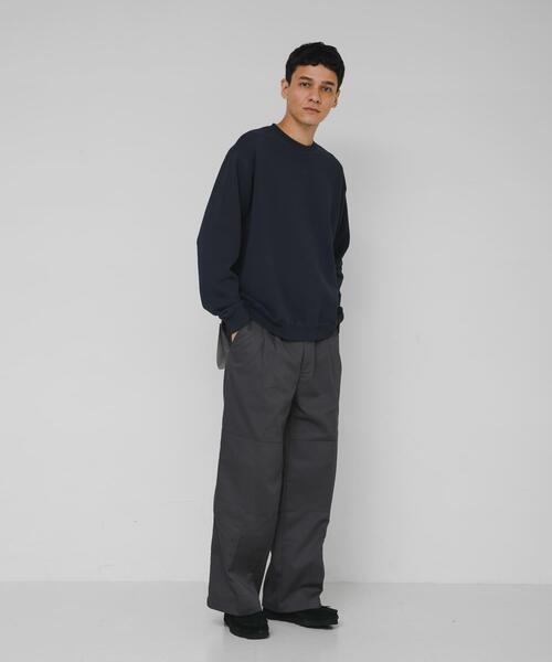 URBAN RESEARCH Sonny Label（アーバンリサーチサニーレーベル）の「ヘビーウェイトコットンベーシックスウェット（スウェット・メンズ・グレー/チャコールグレー/ネイビー/ダークブラウン/ブラック・SMALL/MEDIUM/LARGE/X-LARGE）」の16枚目の写真