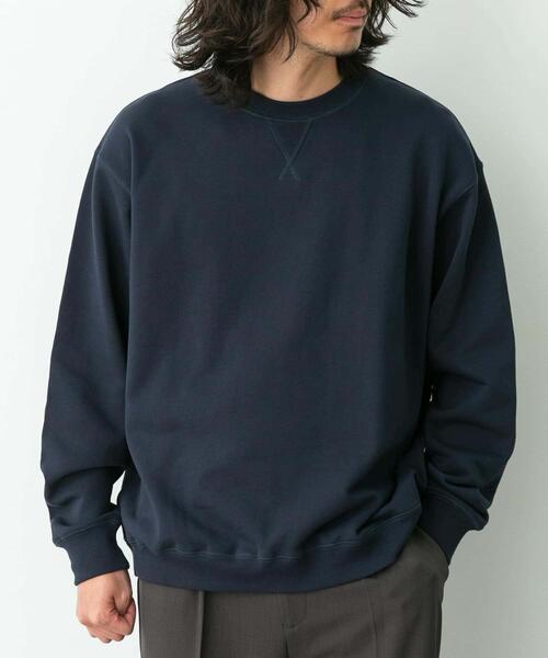 URBAN RESEARCH Sonny Label（アーバンリサーチサニーレーベル）の「ヘビーウェイトコットンベーシックスウェット（スウェット・メンズ・グレー/チャコールグレー/ネイビー/ダークブラウン/ブラック・SMALL/MEDIUM/LARGE/X-LARGE）」の14枚目の写真