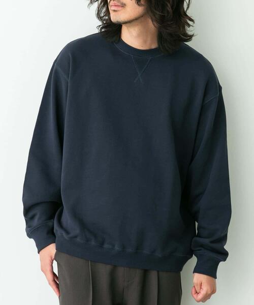 URBAN RESEARCH Sonny Label（アーバンリサーチサニーレーベル）の「ヘビーウェイトコットンベーシックスウェット（スウェット・メンズ・グレー/チャコールグレー/ネイビー/ダークブラウン/ブラック・SMALL/MEDIUM/LARGE/X-LARGE）」の12枚目の写真