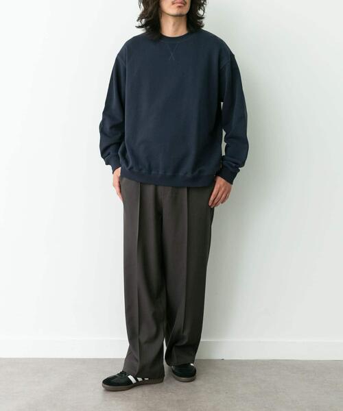 URBAN RESEARCH Sonny Label（アーバンリサーチサニーレーベル）の「ヘビーウェイトコットンベーシックスウェット（スウェット・メンズ・グレー/チャコールグレー/ネイビー/ダークブラウン/ブラック・SMALL/MEDIUM/LARGE/X-LARGE）」の11枚目の写真