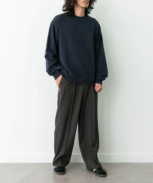 URBAN RESEARCH Sonny Label（アーバンリサーチサニーレーベル）の「ヘビーウェイトコットンベーシックスウェット（スウェット・メンズ・グレー/チャコールグレー/ネイビー/ダークブラウン/ブラック・SMALL/MEDIUM/LARGE/X-LARGE）」の10枚目の写真