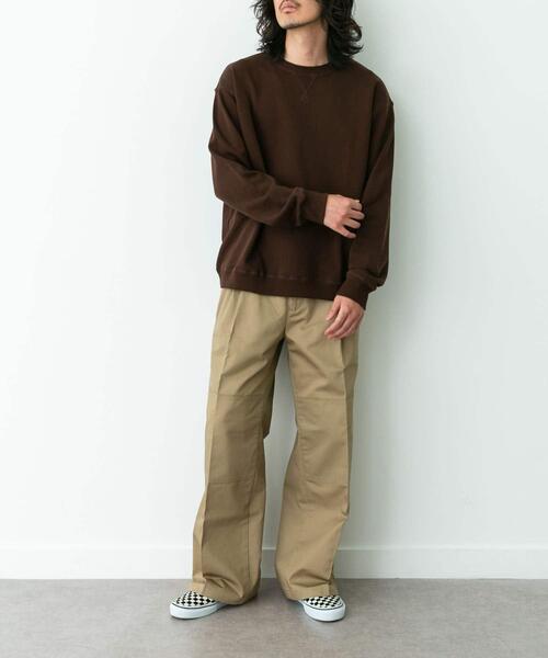 URBAN RESEARCH Sonny Label（アーバンリサーチサニーレーベル）の「ヘビーウェイトコットンベーシックスウェット（スウェット・メンズ・グレー/チャコールグレー/ネイビー/ダークブラウン/ブラック・SMALL/MEDIUM/LARGE/X-LARGE）」の6枚目の写真