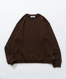 SALE【 】ラベルロゴ スウェット ブラウン/ 送料無料 トレーナー スウェット 刺繍カラフルロゴスウェット レディース