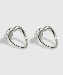ISOLATION | 【ISOLATION / アイソレーション】Silver925 Heart Curve Pierce / ハートカーブピアス　シルバー925(ピアス（両耳用）)