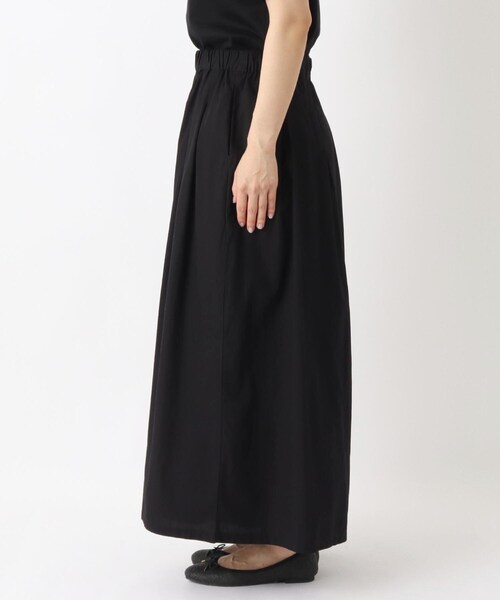 one'sterrace（ワンズテラス）の「ポプリン タックワイドパンツ（その他パンツ・レディース・ブラック系8/カーキ系5・02）」の4枚目の写真