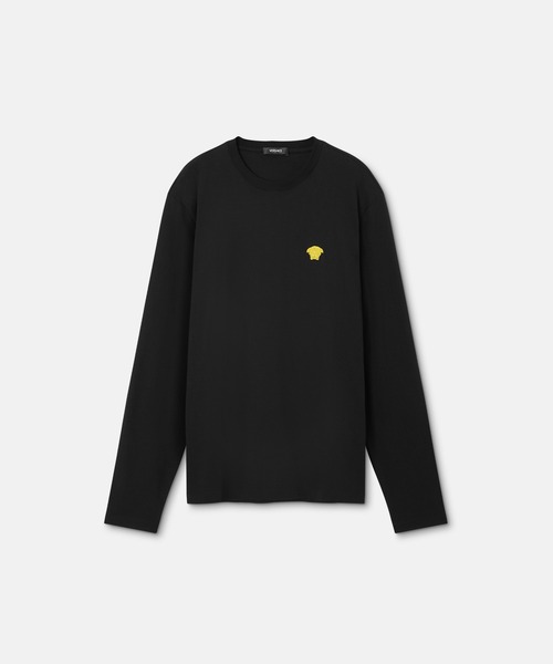 VERSACE(ヴェルサーチ)の「メドゥーサ 長袖 Tシャツ(Tシャツ/カットソー・メンズ・ブラック・XS/S/XL/M/L)」の1枚目の写真