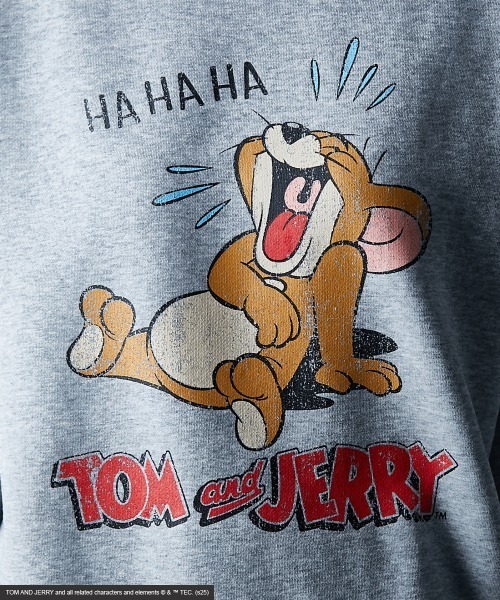 Tom＆Jerry（トムアンドジェリー）の「【TOM and JERRY/トムとジェリー】綿100％裏起毛スウェット＜大きいサイズ有＞GEVS.（スウェット・レディース・オフホワイト/グレー/ブラック・M/L/LL/3L/4L/5L）」の15枚目の写真