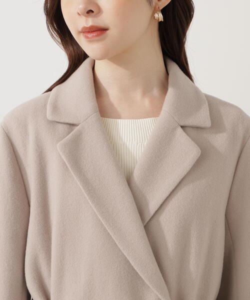 PROPORTION BODY DRESSING（プロポーションボディドレッシング）の「【青島心さん着用】ベルテッドレディーコート / 1215252001（ステンカラーコート・レディース・ボルドー/ベージュ/ブラック・MEDIUM/P/S/SMALL）」の20枚目の写真