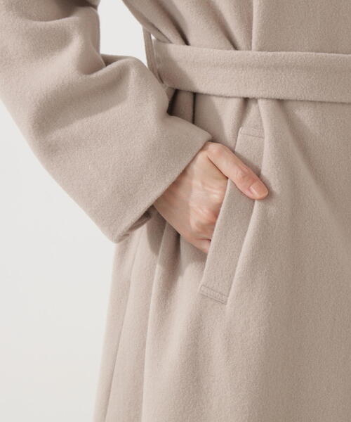 PROPORTION BODY DRESSING（プロポーションボディドレッシング）の「【青島心さん着用】ベルテッドレディーコート / 1215252001（ステンカラーコート・レディース・ボルドー/ベージュ/ブラック・MEDIUM/P/S/SMALL）」の22枚目の写真