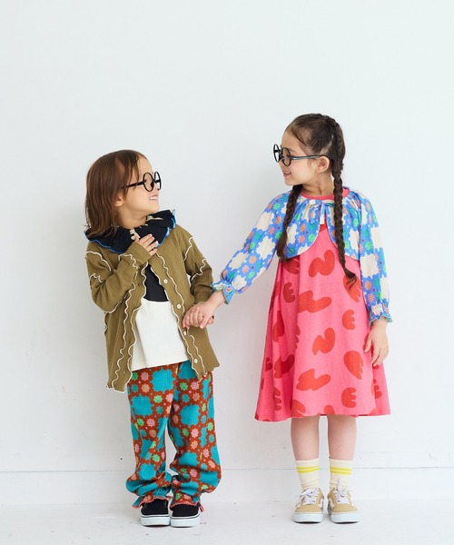 MARKEY'S(マーキーズ)の「メローリブカーディガン(カーディガン/ボレロ・キッズ・カーキ/ブラック/グレー/オレンジ・100/150/120/110/90/140/130)」の15枚目の写真