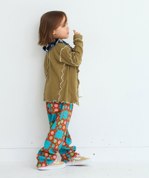 MARKEY'S(マーキーズ)の「メローリブカーディガン(カーディガン/ボレロ・キッズ・カーキ/ブラック/グレー/オレンジ・100/150/120/110/90/140/130)」の11枚目の写真