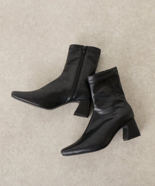 Jena espace merveilleux（ジェナ　エスパスメルヴェイユ）の「ストレッチショートブーツ（ブーツ・レディース・ブラック/ブラウン・MEDIUM/LARGE）」の5枚目の写真