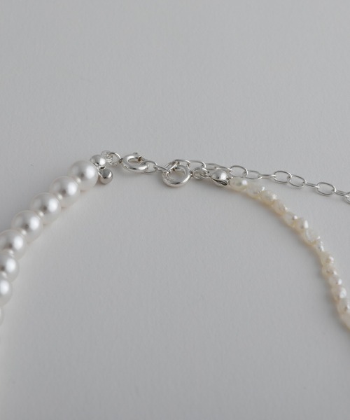 silver925】 DripPearl Necklace / ドリップパールネックレス