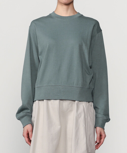 handvaerk(ハンドバーク)の「handvaerk | コットン クルーネック長袖Tシャツ WOMEN(スウェット・レディース・ブラック系その他/ブルー系その他/アイボリー/ブラウン系その他・S)」の14枚目の写真