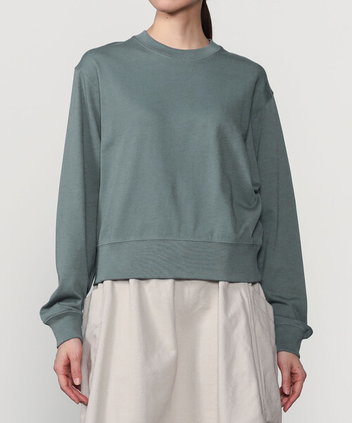 handvaerk(ハンドバーク)の「handvaerk | コットン クルーネック長袖Tシャツ WOMEN(スウェット・レディース・ブラック系その他/ブルー系その他/アイボリー/ブラウン系その他・S)」の11枚目の写真
