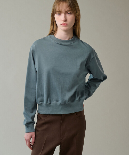 handvaerk(ハンドバーク)の「handvaerk | コットン クルーネック長袖Tシャツ WOMEN(スウェット・レディース・ブラック系その他/ブルー系その他/アイボリー/ブラウン系その他・S)」の8枚目の写真