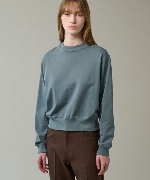 handvaerk(ハンドバーク)の「handvaerk | コットン クルーネック長袖Tシャツ WOMEN(スウェット・レディース・ブラック系その他/ブルー系その他/アイボリー/ブラウン系その他・S)」の7枚目の写真
