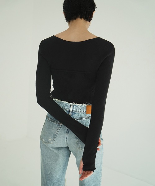 BUSTIER SET KNIT TOPS（ニット/セーター）｜CLANE（クラネ）の