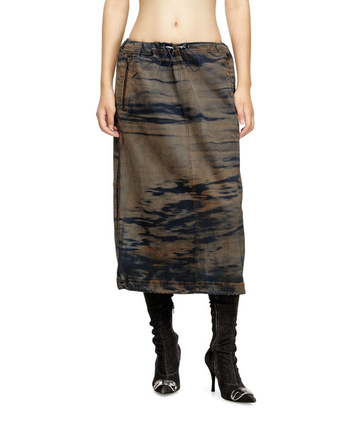 DIESEL（ディーゼル）の「ウィメンズ デニムスカート O-MIRTOW-DEN（デニムスカート・レディース・ダークインディゴブルー・40/38/42/46/44）」の4枚目の写真