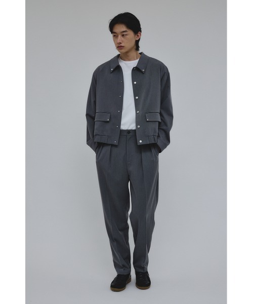 STYLEMIXER(スタイルミキサー)の「2タックテーパードパンツ(スラックス・メンズ・ブラック/グレー・MEDIUM/LARGE)」の17枚目の写真