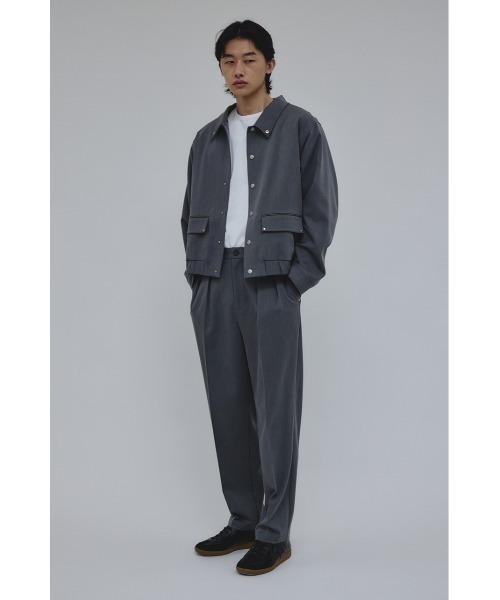 STYLEMIXER(スタイルミキサー)の「2タックテーパードパンツ(スラックス・メンズ・ブラック/グレー・MEDIUM/LARGE)」の18枚目の写真
