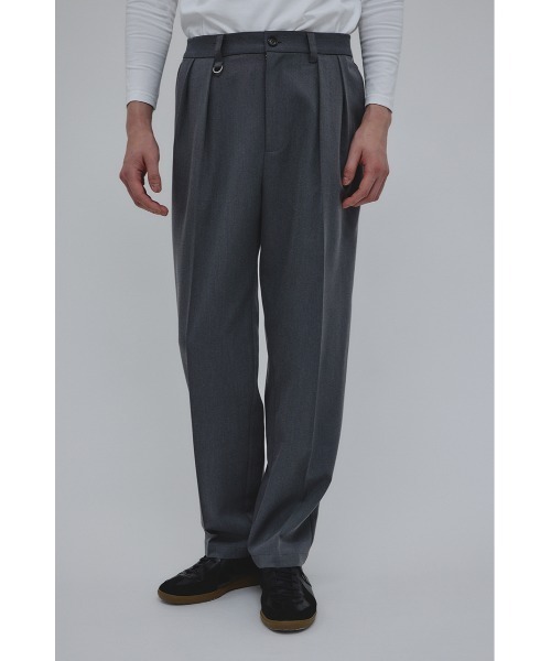 STYLEMIXER(スタイルミキサー)の「2タックテーパードパンツ(スラックス・メンズ・ブラック/グレー・MEDIUM/LARGE)」の21枚目の写真