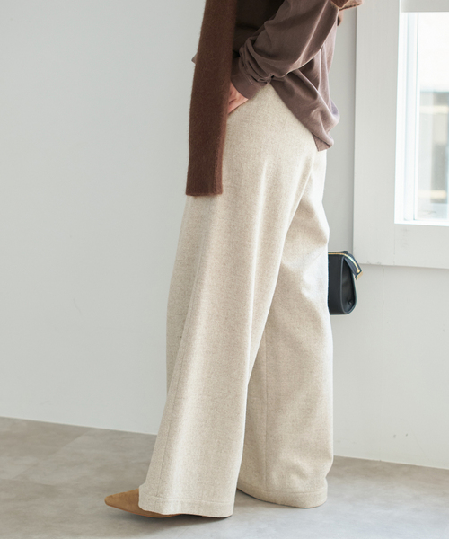 Spick & Span（スピックアンドスパン）の「《WEB限定 / 追加2》ツイードイージーパンツ（その他パンツ・レディース・ベージュ・38/36/40）」の17枚目の写真