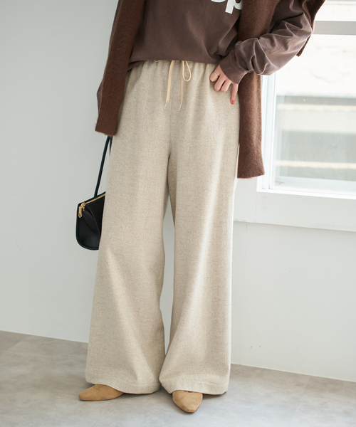 Spick & Span（スピックアンドスパン）の「《WEB限定 / 追加2》ツイードイージーパンツ（その他パンツ・レディース・ベージュ・38/36/40）」の20枚目の写真