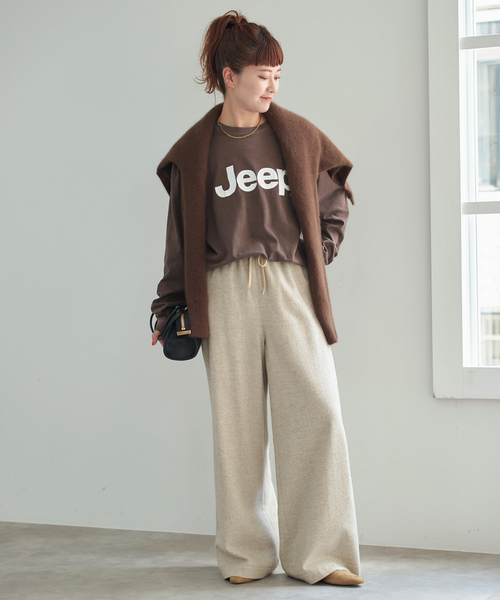 Spick & Span（スピックアンドスパン）の「《WEB限定 / 追加2》ツイードイージーパンツ（その他パンツ・レディース・ベージュ・38/36/40）」の22枚目の写真