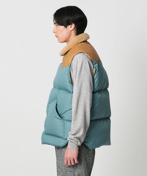 Rocky Mountain FeatherBed（ロッキー マウンテン フェザーベッド）の「【別注】＜Rocky Mountain Featherbed＞Christy Vest/クリスティーベスト（ダウンベスト・メンズ・ブラック/ライトブルー/ダークブラウン・46/44/42/48）」の17枚目の写真