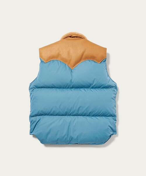 Rocky Mountain FeatherBed（ロッキー マウンテン フェザーベッド）の「【別注】＜Rocky Mountain Featherbed＞Christy Vest/クリスティーベスト（ダウンベスト・メンズ・ブラック/ライトブルー/ダークブラウン・46/44/42/48）」の19枚目の写真