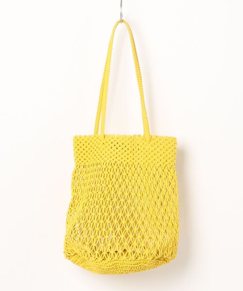 The Bagmati（ザバグマティ）の「BAGMATI_ワックスコードバッグ（トートバッグ・レディース・イエロー・FREE）」の2枚目の写真