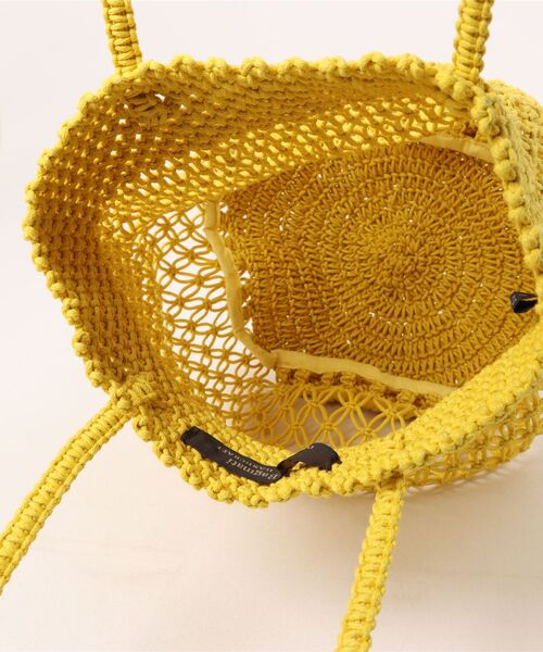 The Bagmati（ザバグマティ）の「BAGMATI_ワックスコードバッグ（トートバッグ・レディース・イエロー・FREE）」の4枚目の写真