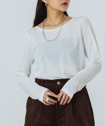 ROSE BUD | SHEER  L/S TOP(Tシャツ/カットソー)