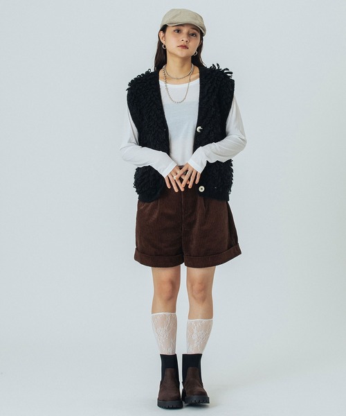 ROSE BUD（ローズバッド）の「SHEER  L/S TOP（Tシャツ/カットソー・レディース・ホワイト/ピンク/ブラック・ONE SIZE）」の16枚目の写真