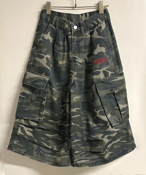 NANEA(ナネア)の「七分丈 迷彩柄ワイドカーゴパンツ(カーゴパンツ・レディース・カモフラージュ・SMALL/LARGE/X-LARGE/MEDIUM)」の20枚目の写真