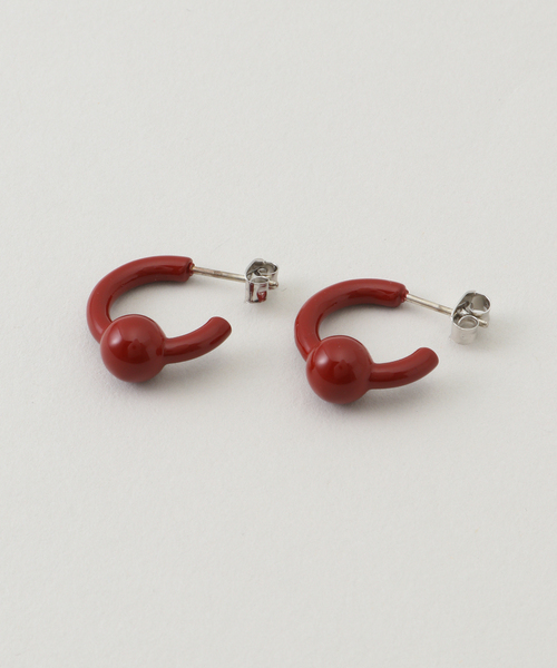 JUSTINE CLENQUET 両耳フープピアス JUSTINE CLENQUET】 SAM LACQUERED EARRINGS：ピアス（両耳）（ピアス