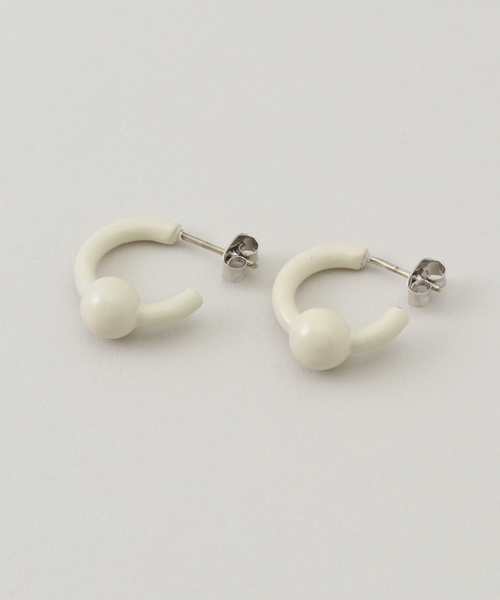JUSTINE CLENQUET】 SAM LACQUERED EARRINGS：ピアス（両耳）（ピアス