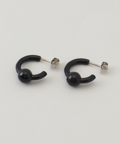 JUSTINE CLENQUET】 SAM LACQUERED EARRINGS：ピアス（両耳）（ピアス