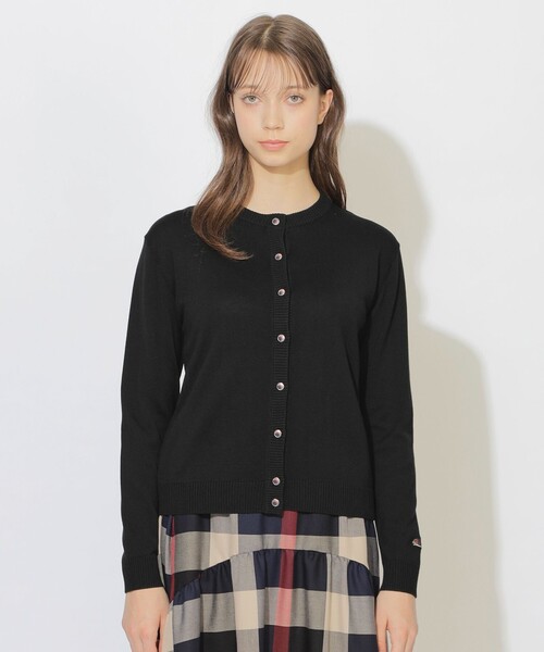 CB CRESTBRIDGE（シービークレストブリッジ）の「【Quiet checkシリーズ】ヘッジホッグカーディガン（カーディガン/ボレロ・レディース・ホワイト系その他/レッド/ブルー/ブラック・M）」の2枚目の写真