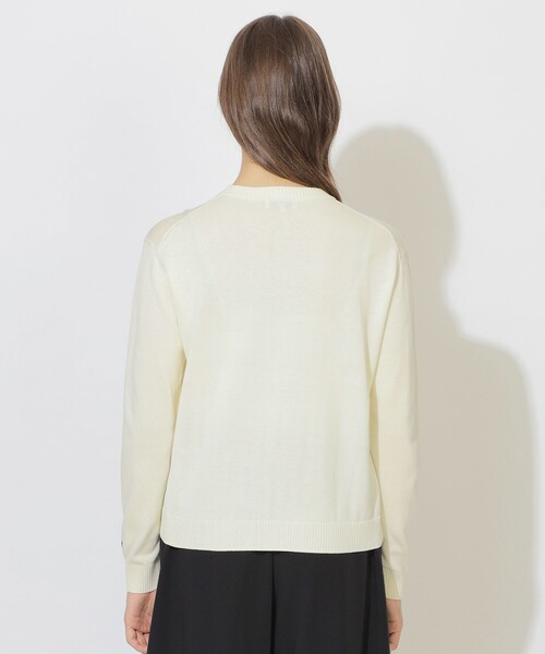 CB CRESTBRIDGE（シービークレストブリッジ）の「【Quiet checkシリーズ】ヘッジホッグカーディガン（カーディガン/ボレロ・レディース・ホワイト系その他/レッド/ブルー/ブラック・M）」の7枚目の写真